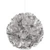 40cm Foil Silver Pom Pom Decoration