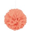 40cm Orange Tissue Paper Pom Pom Party Decoration