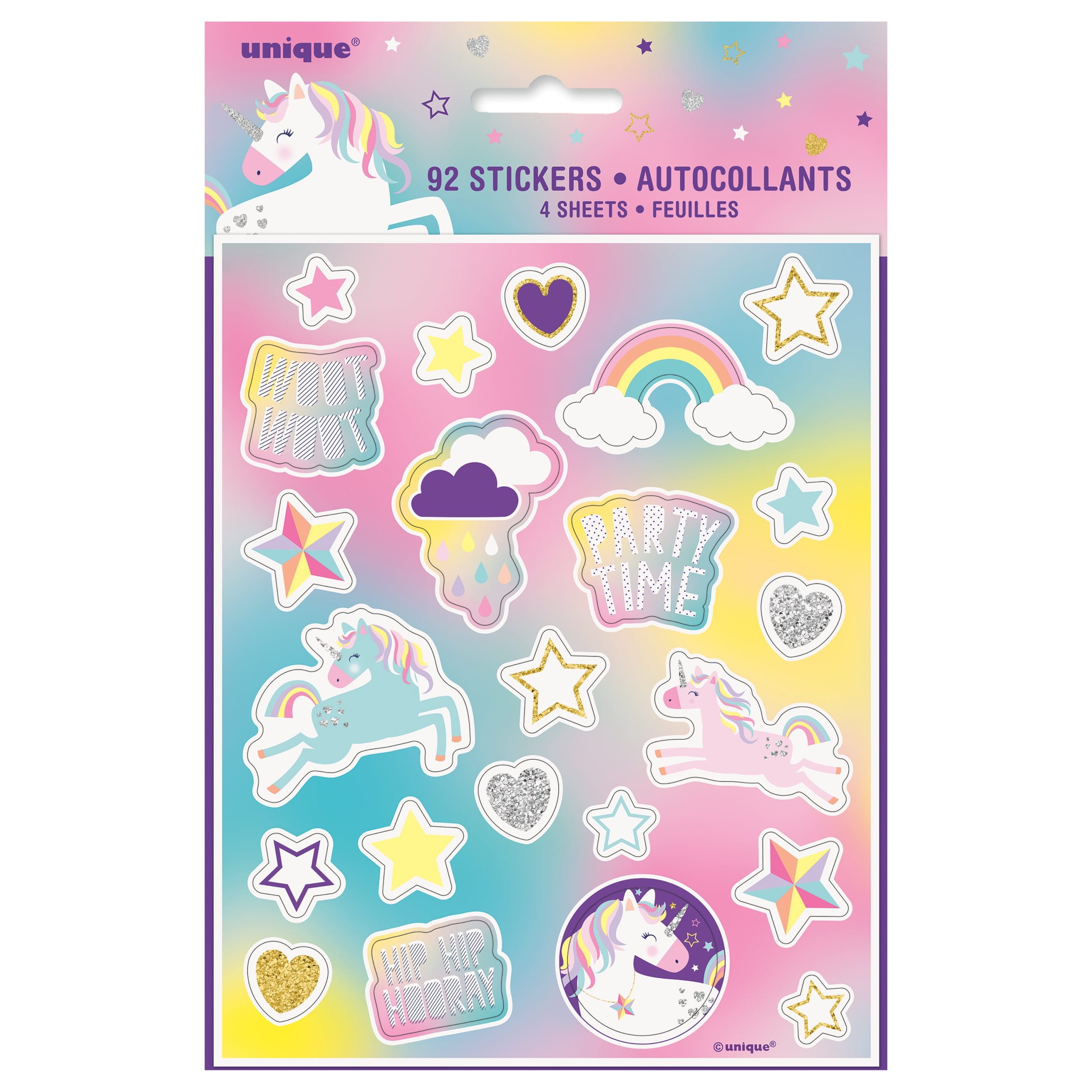 Stickers Happy Birthday Unicorn