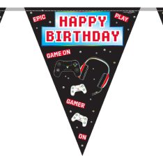 Happy Birthday Game Controller Bunting - 3.9m