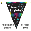 Happy Birthday Game Controller Bunting - 3.9m