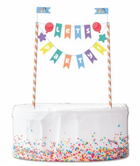 Bluey Cake Bunting Topper