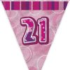 21st Pink Glitz Bunting