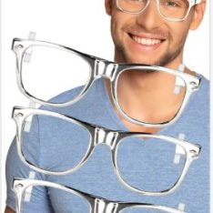 3 Party glasses silver