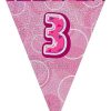 3rd Pink Glitz Bunting