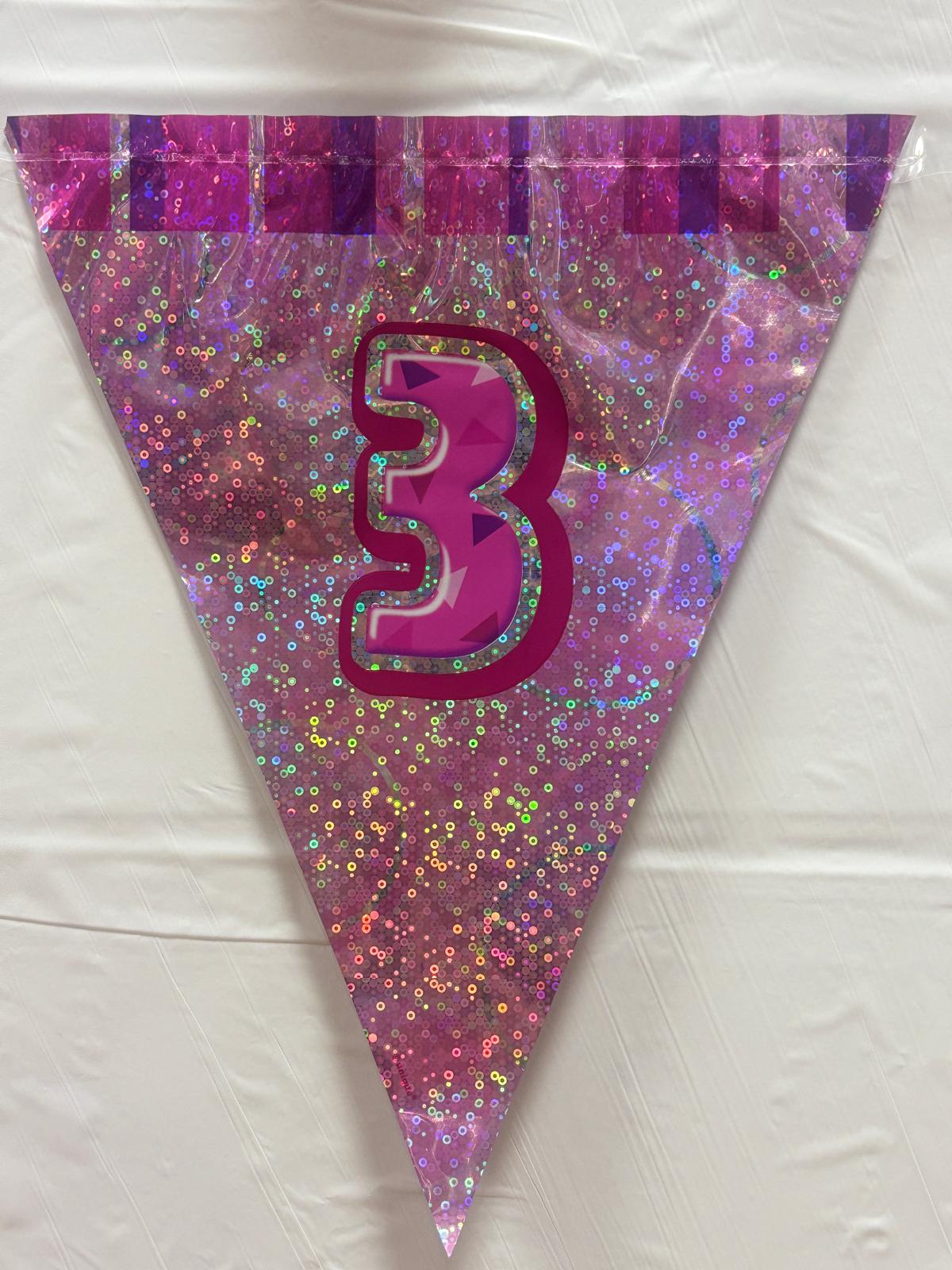 3rd Pink Glitz Bunting - Image 2