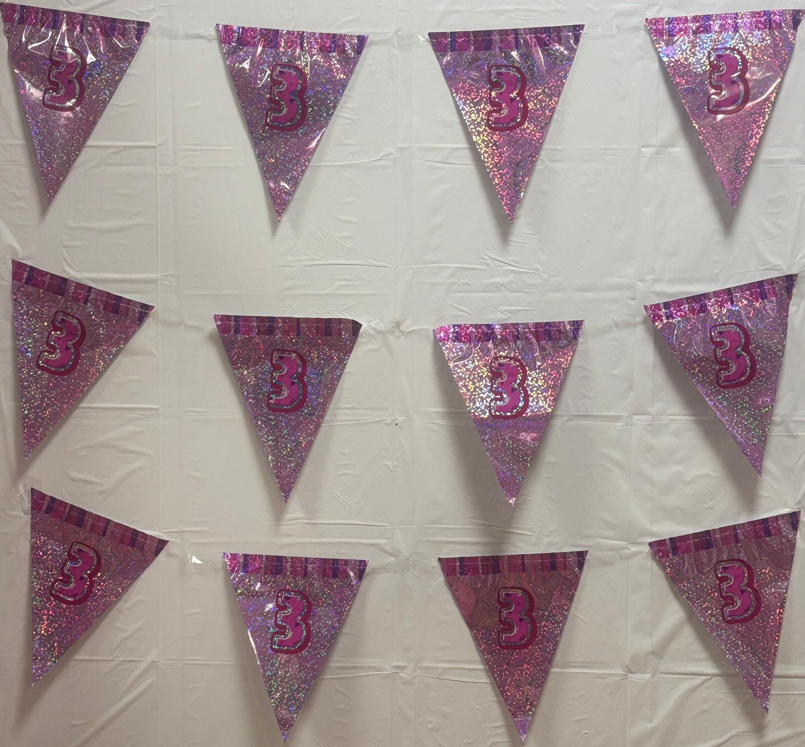 3rd Pink Glitz Bunting - Image 4