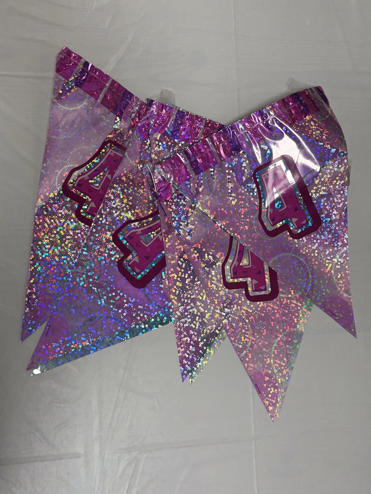 4th Pink Glitz Bunting - Image 5