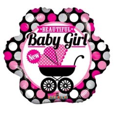 18" Beautiful Baby Girl Foil Balloons