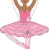 Ballerina Shaped Foil Balloon 43in