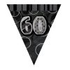 60th Black Glitz Bunting