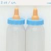 5" Plastic Fillable Blue Bottle Baby Shower Favors