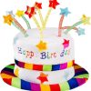 Hat Rainbow cake 'Happy Birthday'
