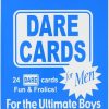 Party Boys Dare Card, white" or "blue