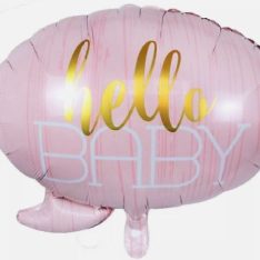 Foil Balloon Hello Baby Girl Baby Shower 24 inch