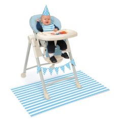 Blue Birthday High Chair Decorating Kit