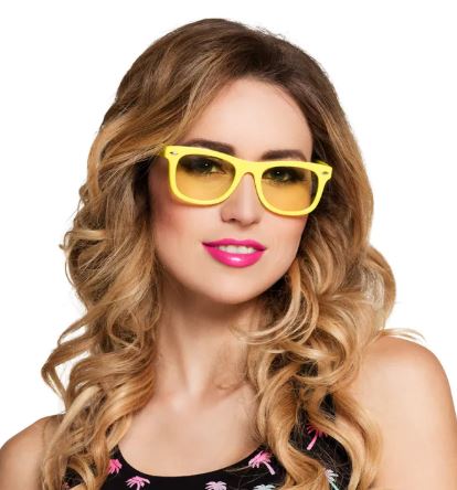 Party glasses Dance neon yellow