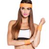 3 Sweatbands Neon orange