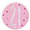 21st Birthday Pink  Badge