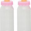 5" Plastic Fillable Pink Bottle Baby Shower Favors
