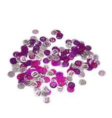 Glitz Pink & Silver 40th Birthday Confetti
