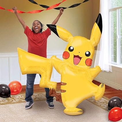 Pokémon Pikachu Foil AirWalker Balloon – 55 Inch, Yellow