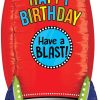 Betallic 36" Dimensionals Blasting Birthday Rocket (D4) Novelty Foil Balloon