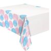 Gender Reveal Plastic Table Cloth