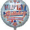 Happy Birthday time to celebrate Blue Foil Balloons - (31")