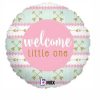 Betallic 18" Welcome Litte One - Pink Foil Balloon