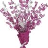 Birthday Balloon Weight Spray Centrepiece - 65th Pink & Silver