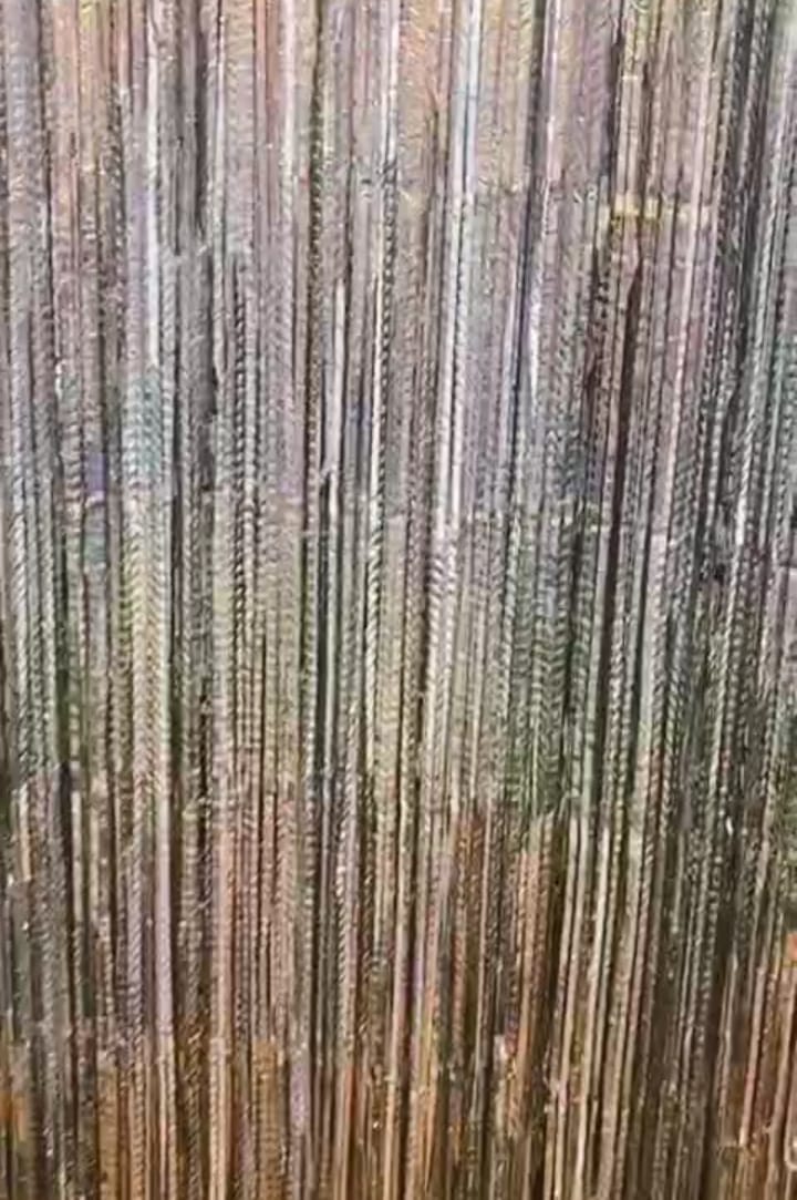 3pcs 2M X 1M Metallic Tinsel Curtains Aluminium Foil Flow Silk Curtain, Ripple Silver - Image 2