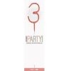 Rose Gold number 3 Glitz Birthday Sparkler (17cm)