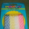 24 Assorted Colour Spiral Candles