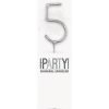 Silver number 5 Glitz Birthday Sparkler (17cm)