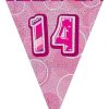 14th Pink Glitz Bunting