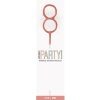 Rose Gold number 8 Glitz Birthday Sparkler (17cm)