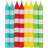Assorted Stripe Candles
