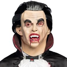 Count of the Vampire- Horror Mask for Adults Made of Latex, Mask for Halloween and Carnival