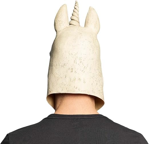 Unicorn Skull Head- Horror Mask for Adults Made of Latex, Mask for Halloween and Carnival - Image 4