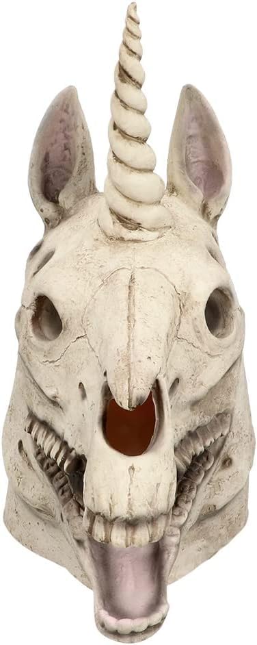 Unicorn Skull Head- Horror Mask for Adults Made of Latex, Mask for Halloween and Carnival - Image 2