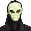 Alien with hood - Horror Mask for Adults Made of Latex, Mask for Halloween and Carnival