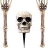Skeleton Burried Halloween Decor or Spooky Graveyard Ground Decoration
