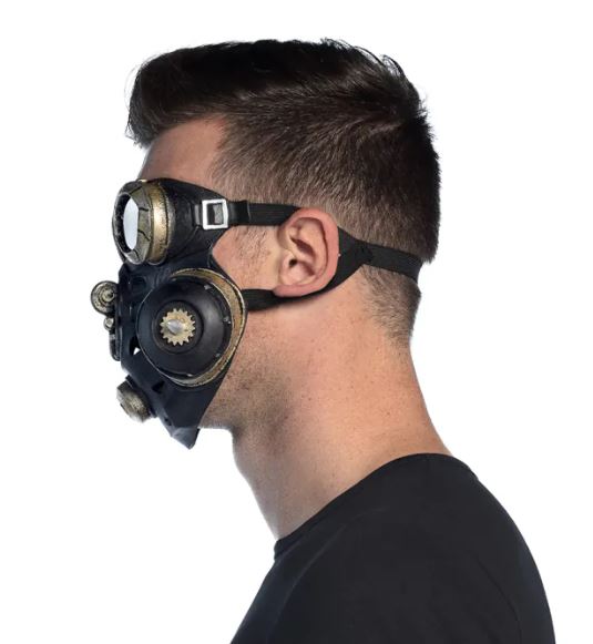 Gas Master- Horror Mask for Adults Made of Latex, Mask for Halloween and Carnival - Image 3
