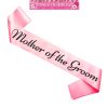 Pink Mother of the Groom with Black Text