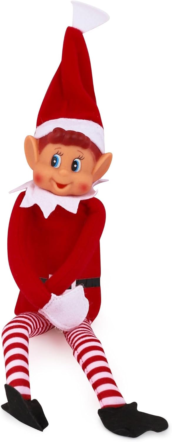 Red Boy Vinyl Face Elf - Pack of 6 - Image 2