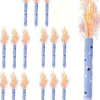 Glitz Blue Fountain Candles, Pack of 15