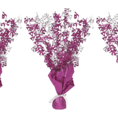 Birthday Balloon Weight Spray Centrepiece - 21st Pink & Silver