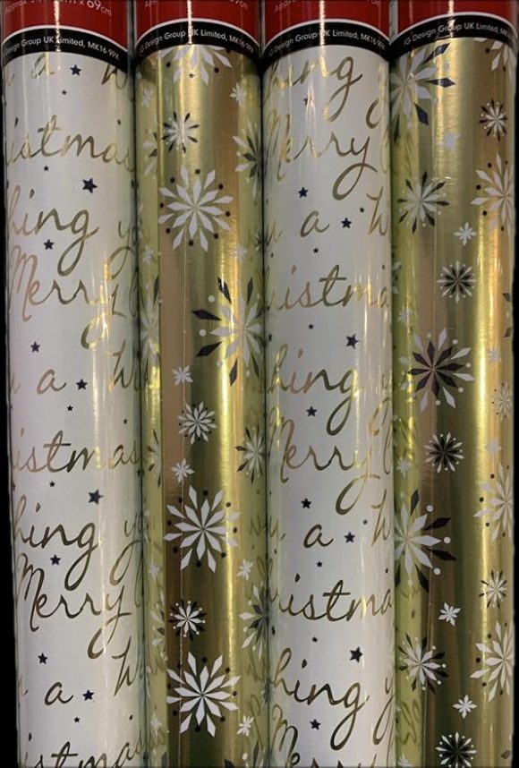 Christmas Wrapping Paper 4 x 2M/4 x 4M/4 x 7M/ 4 x 8M Rolls ...