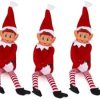 Red Boy Vinyl Face Elf - Pack of 3